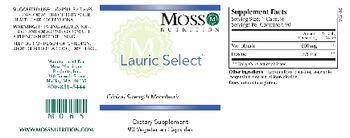 Moss Nutrition Lauric Select - supplement