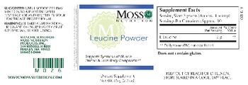 Moss Nutrition Leucine Powder - supplement