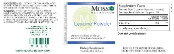 Moss Nutrition Leucine Powder - supplement