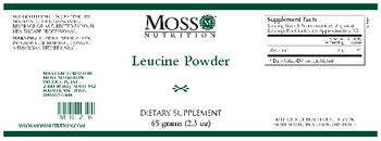 Moss Nutrition Leucine Powder - supplement