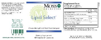 Moss Nutrition Lipid Select - supplement