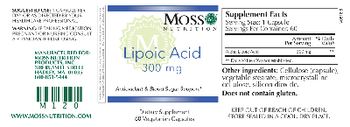 Moss Nutrition Lipoic Acid 300 mg - supplement