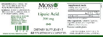 Moss Nutrition Lipoic Acid 300 mg - supplement
