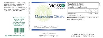 Moss Nutrition Magnesium Citrate - supplement