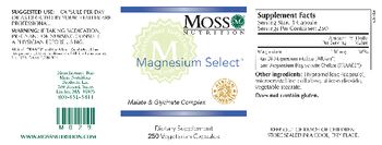 Moss Nutrition Magnesium Select - supplement