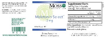 Moss Nutrition Melatonin Select 3 mg - supplement