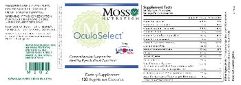 Moss Nutrition OculoSelect - supplement