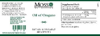 Moss Nutrition Oil of Oregano - supplement