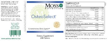 Moss Nutrition OsteoSelect - supplement