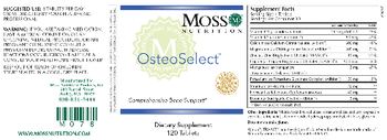 Moss Nutrition OsteoSelect - supplement