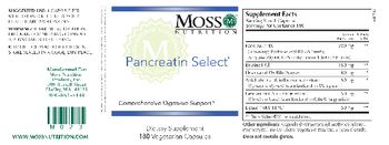 Moss Nutrition Pancreatin Select - supplement