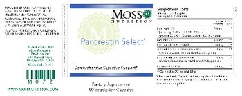 Moss Nutrition Pancreatin Select - supplement
