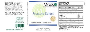 Moss Nutrition Prostate Select - supplement