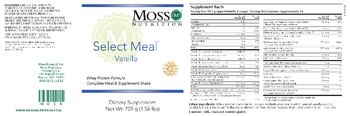 Moss Nutrition Select Meal Vanilla - supplement