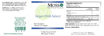 Moss Nutrition Vegan DHA Select - supplement