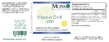 Moss Nutrition Vitamin D + K 5000 - supplement