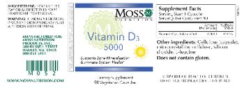 Moss Nutrition Vitamin D3 5000 - supplement