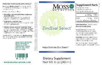 Moss Nutrition ZincEval Select - supplement