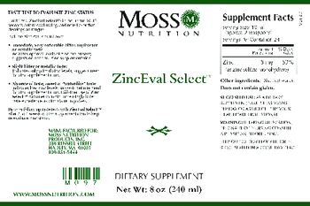 Moss Nutrition ZincEval Select - supplement