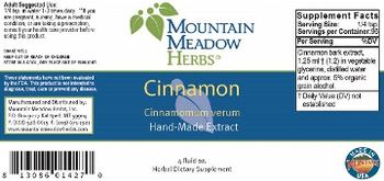 Mountain Meadow Herbs Cinnamon - herbal supplement