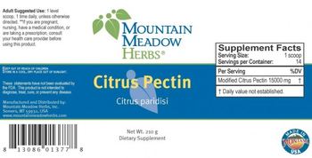 Mountain Meadow Herbs Citrus Pectin - supplement