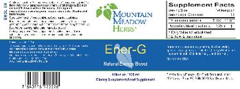 Mountain Meadow Herbs Ener-G - supplementfood supplement