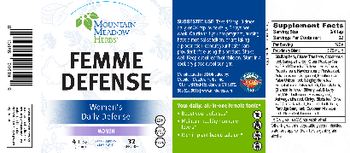 Mountain Meadow Herbs Femme Defense - herbal supplement
