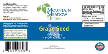 Mountain Meadow Herbs Grape Seed - herbal supplement