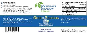 Mountain Meadow Herbs Green Rooibos Tea - herbal supplement