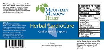 Mountain Meadow Herbs Herbal CardioCare - herbal supplement