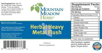 Mountain Meadow Herbs Herbal Heavy Metal Flush - supplement