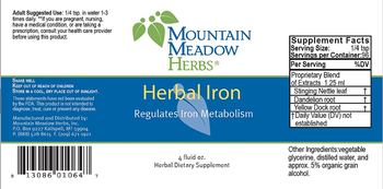Mountain Meadow Herbs Herbal Iron - herbal supplement