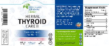 Mountain Meadow Herbs Herbal Thyroid Care ll - herbal supplement