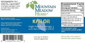 Mountain Meadow Herbs Krill Oil 1200 mg - supplement