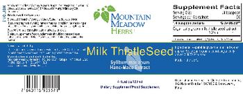 Mountain Meadow Herbs Milk Thistle Seed - supplementfood supplement