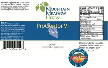 Mountain Meadow Herbs ProGentor VI - herbal supplement