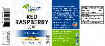 Mountain Meadow Herbs Red Raspberry Leaf - herbal supplement