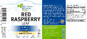 Mountain Meadow Herbs Red Raspberry Leaf - herbal supplement