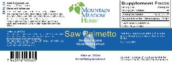 Mountain Meadow Herbs Saw Palmetto - herbal supplement