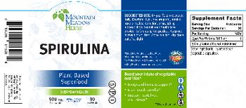 Mountain Meadow Herbs Spirulina 500 mg - herbal supplement