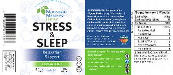 Mountain Meadow Herbs Stress & Sleep - herbal supplement