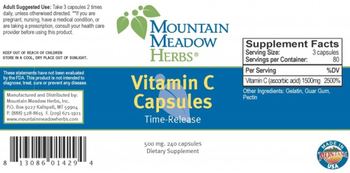 Mountain Meadow Herbs Vitamin C Capsules - supplement