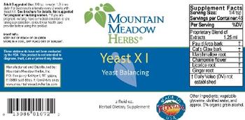 Mountain Meadow Herbs Yeast X I - herbal supplement