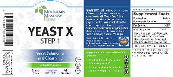 Mountain Meadow Herbs Yeast X Step 1 - herbal supplement