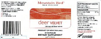 Mountain Red New Zealand Deer Velvet - supplement
