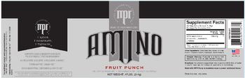 MPR Muscle Performance Regulator Amino Fruit Punch - supplement