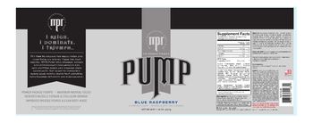 MPR Muscle Performance Regulator Pump Blue Raspberry - supplement