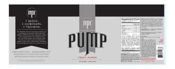 MPR Muscle Performance Regulator Pump Fruit Punch - supplement