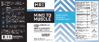 MRI Mind To Muscle Blueberry Lemonade - supplement