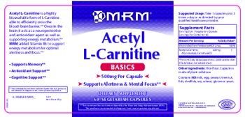 MRM Acetyl L-Carnitine - supplement